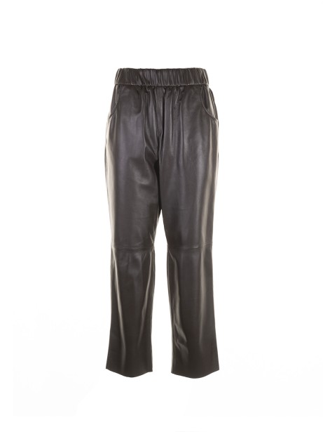 Waisted leather trousers