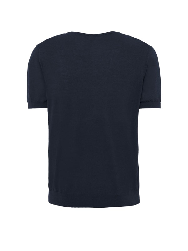 Navy blue cotton T-shirt