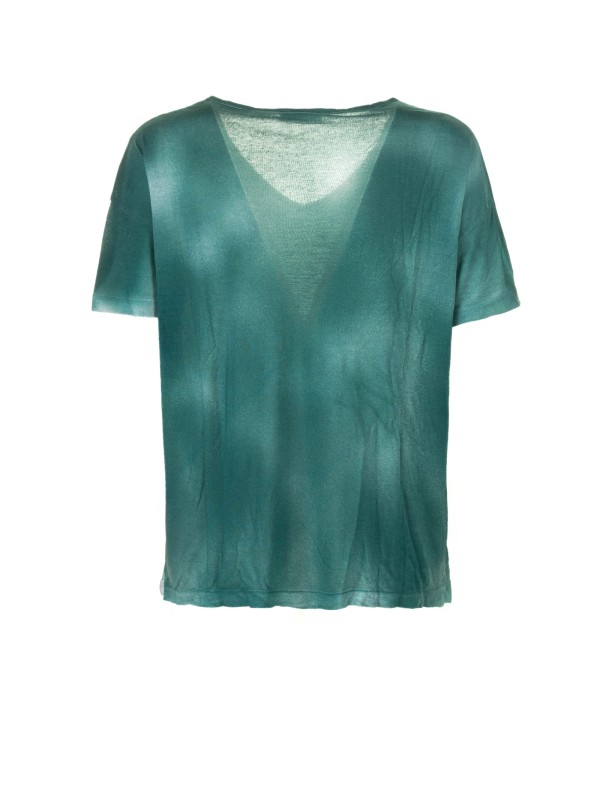 Green T-shirt with shades