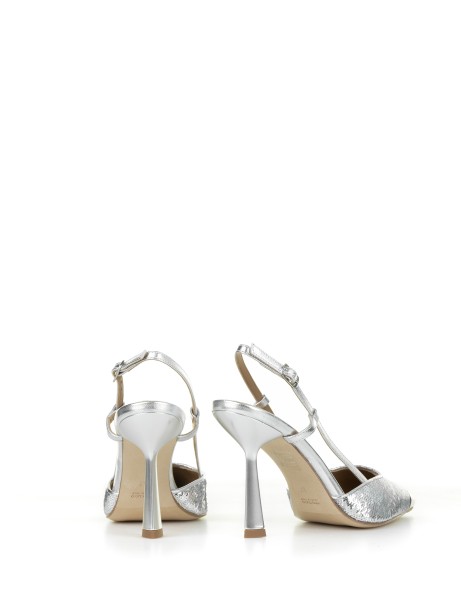 Slingback pumps with sequins