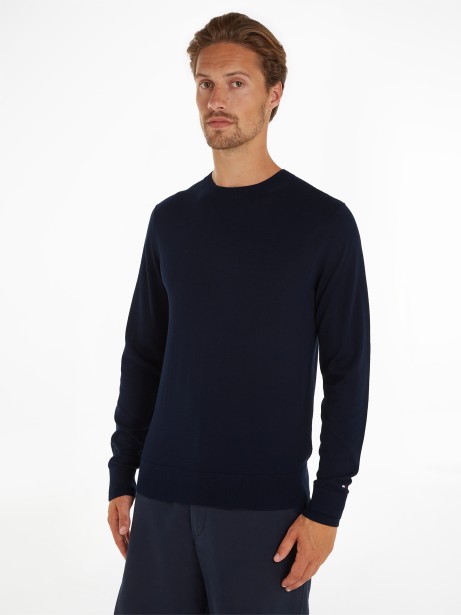 Navy blue crew neck sweater