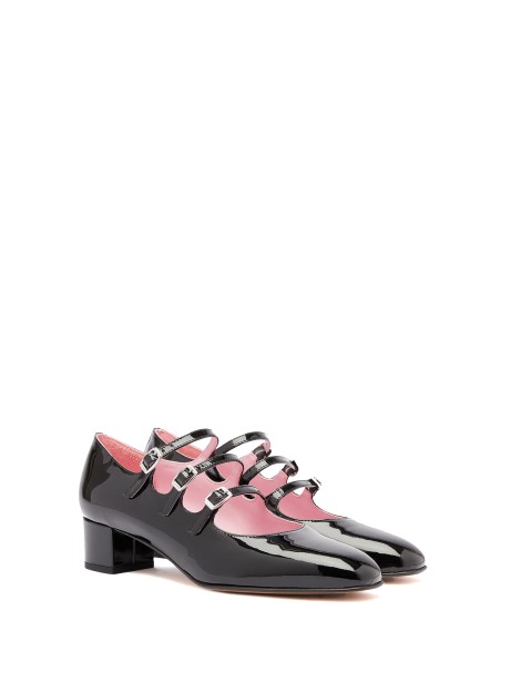 Black patent leather strap