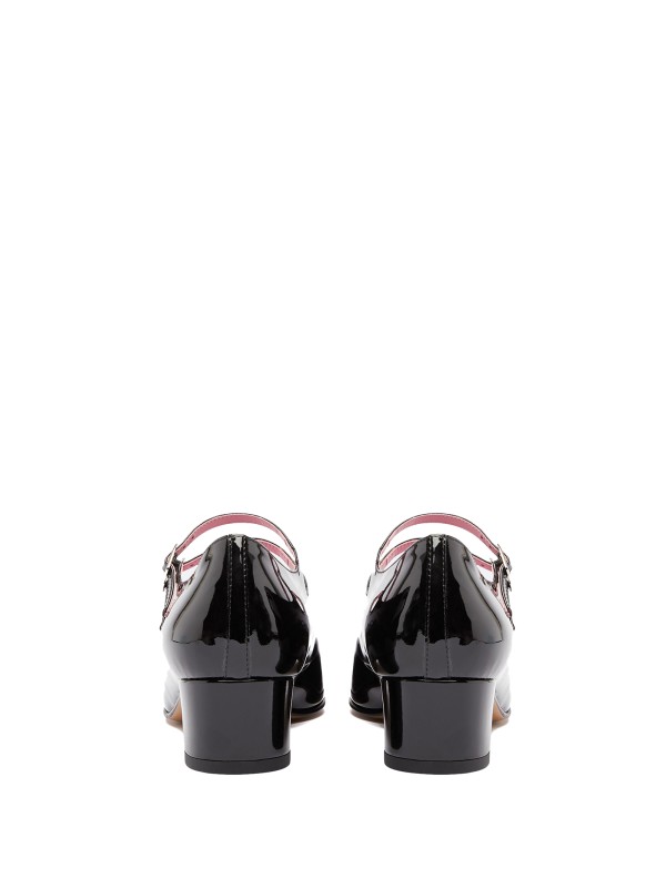 Black patent leather strap