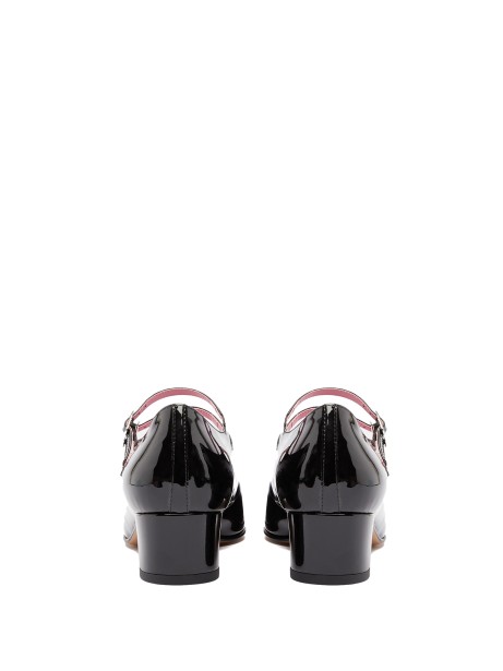 Black patent leather strap