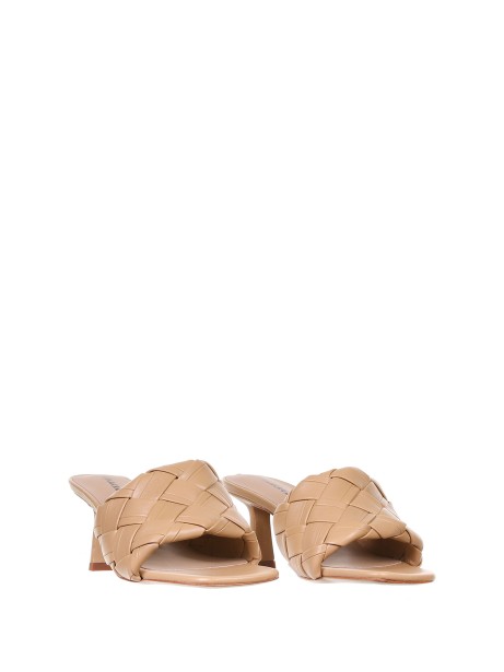 Sandal Braided In Camel Colored