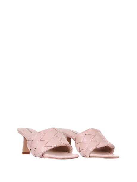 Sandal Braided In Nude Colored