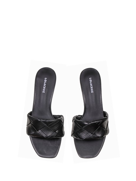 Sandal Braided In Black Colored
