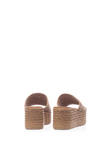 Woven Twiga slipper with wedge