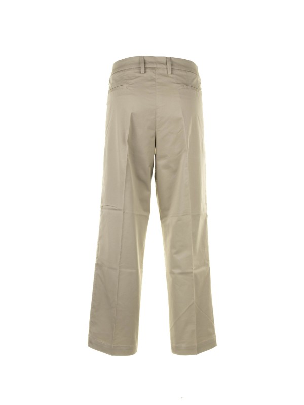 Pantalone Chino a vita alta beige