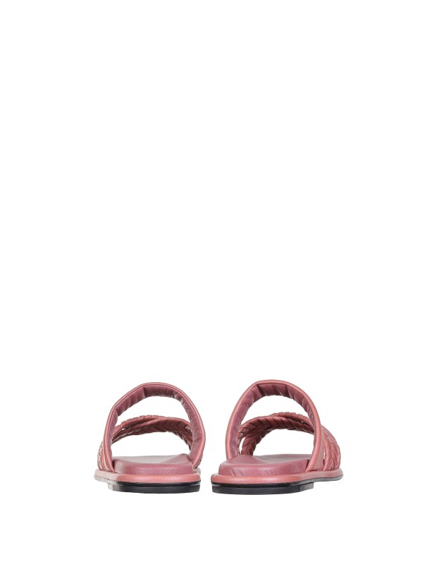 Antique Pink Leather Sandal