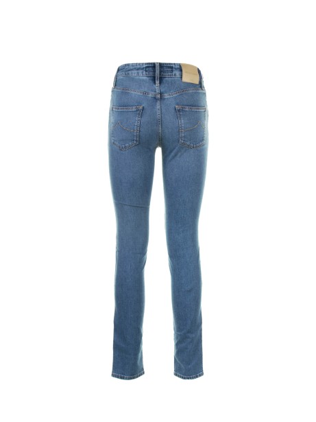 Jeans donna in denim blu chiaro
