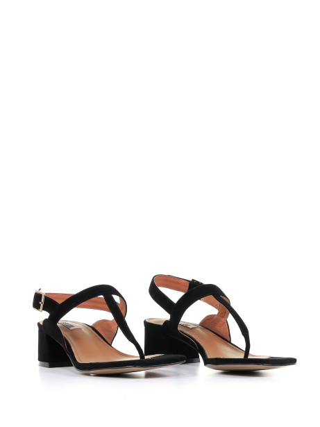 Suede thong sandal 2