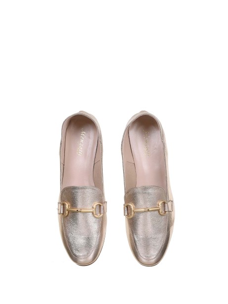 Loafers With Horsebit In Black Leather