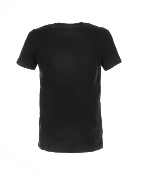 T-shirt nera stretch in jersey