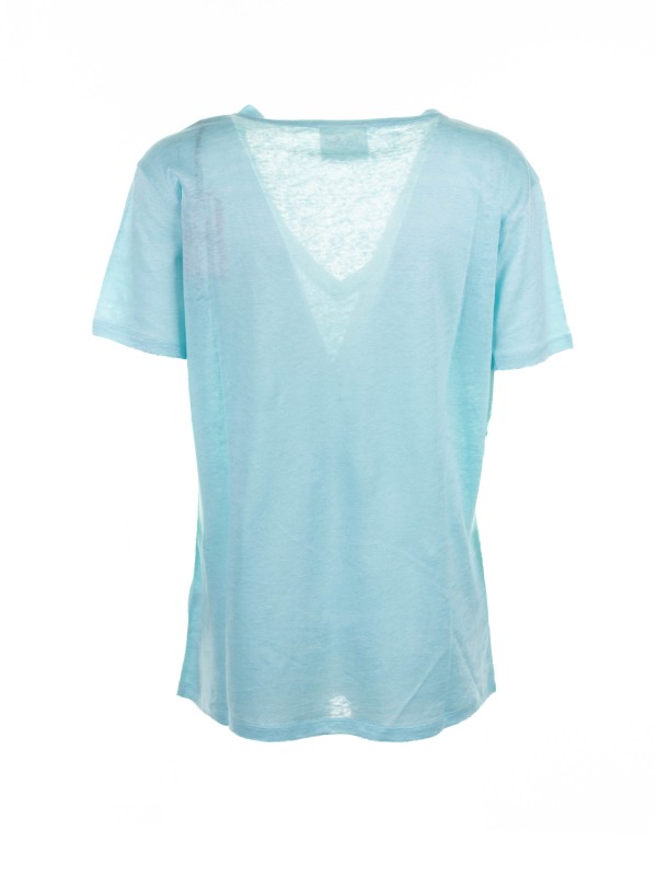 T-shirt donna celeste