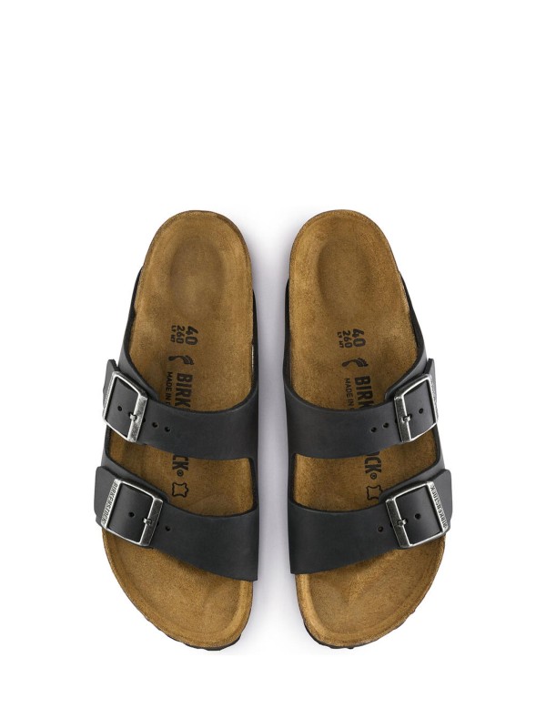 Arizona black leather slipper