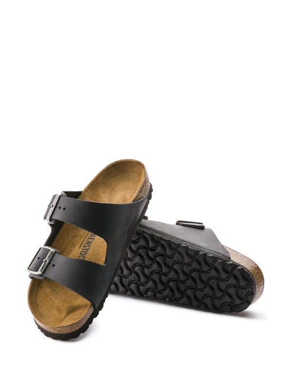 Arizona black leather slipper