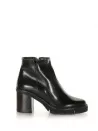 Black nappa ankle boot