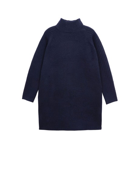 Maglione lungo blu navy