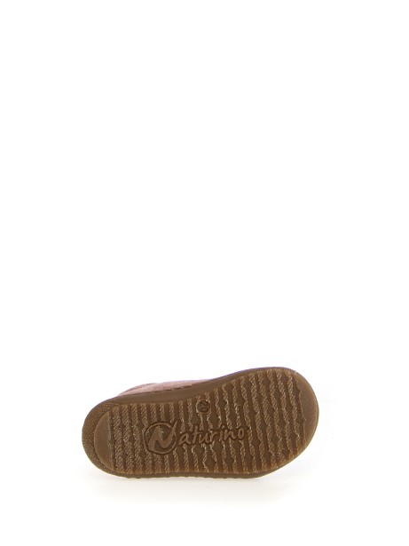 Scarpine primi passi rosa in suede con strap