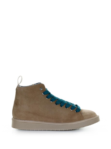 Polacchino P01 in suede foderato in faux fur