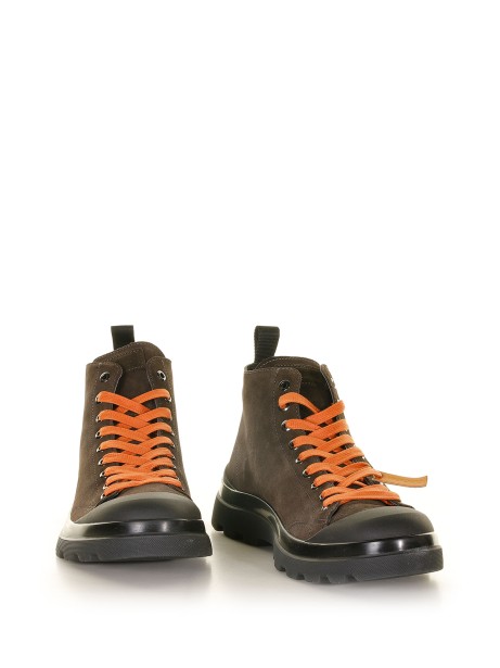 Polacchino P03 in suede marrone 2