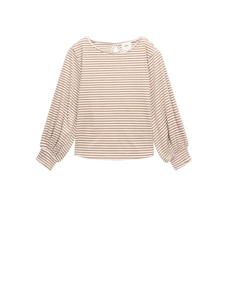 Striped long-sleeved shirt