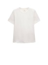 White crew-neck t-shirt