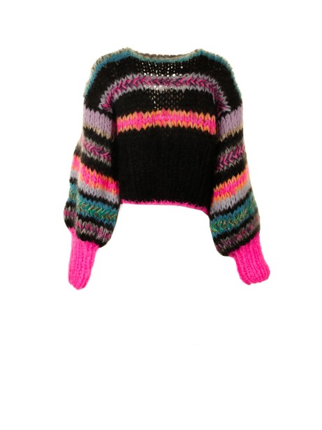 Multicolored fluo open Mian Cardigan 2