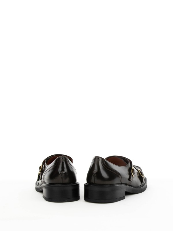 Leather Moccasin with Buckle