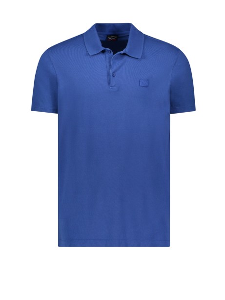 Cotton polo shirt with detail