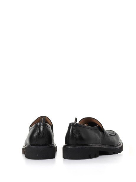 Leather loafers with extralight sole