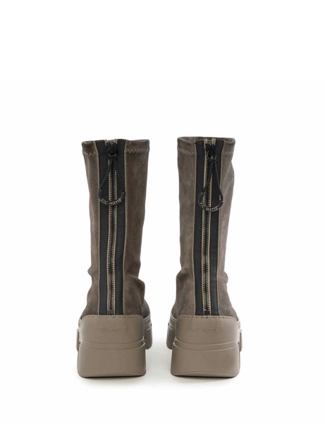 Roccia Boot in suede with zip