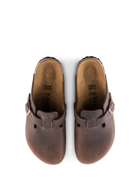 Sabot Boston habana in pelle oliata