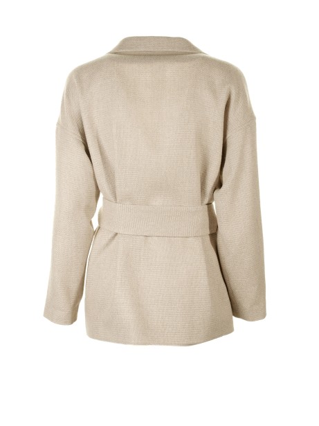 Giacca in lana con cintura 2