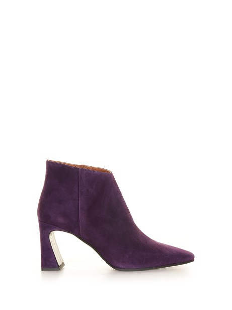 Stivaletto in suede viola