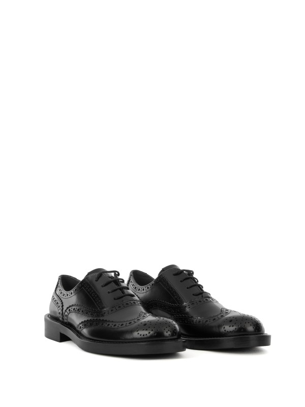 Black Leather Oxford