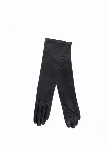 Long nappa leather gloves