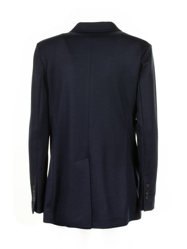 Women's Double Breasted Jacket Blue Black