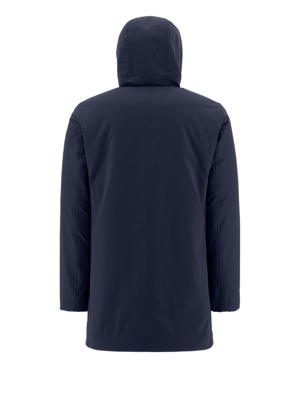 Men's parka with regular fit hood