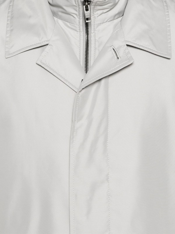 Men's Waterproof Jacket White Long