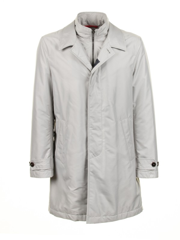 Men's Waterproof Jacket White Long