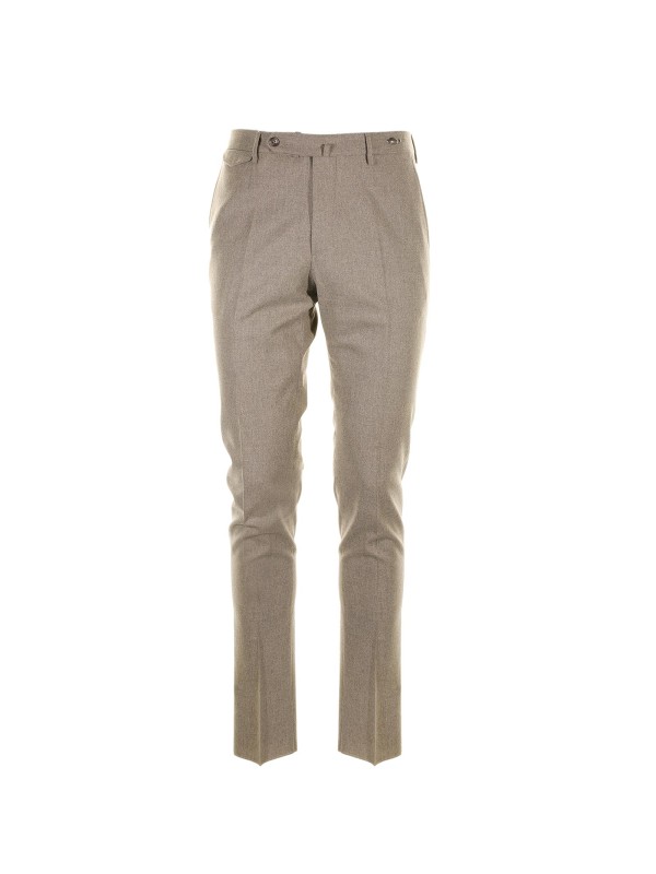 Slim fit wool trousers