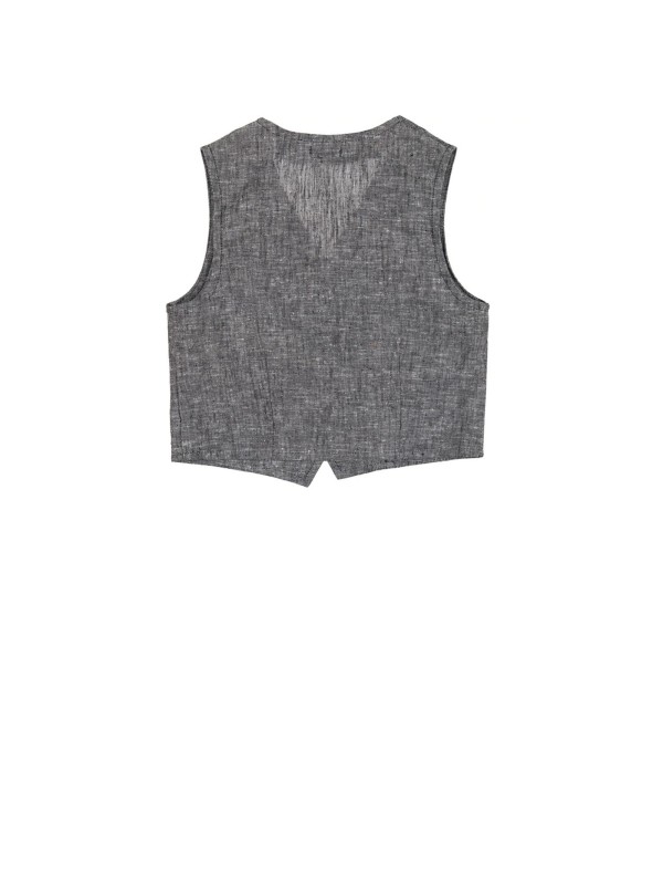 Vest with buttons