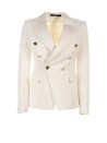 Giacca blazer doppiopetto Jalicya bianca