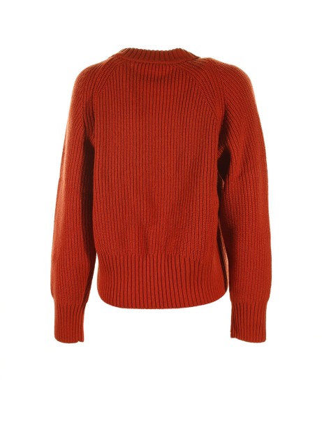 Pullover corto in misto lana a coste 2