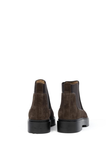 Beatles in suede dark brown women