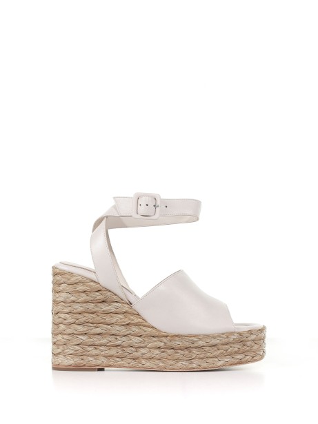 Clama sandal with rope wedge