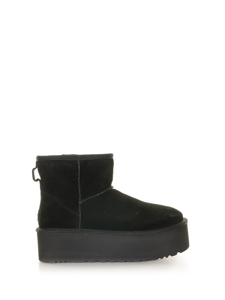 Classic Mini black platform ankle boot