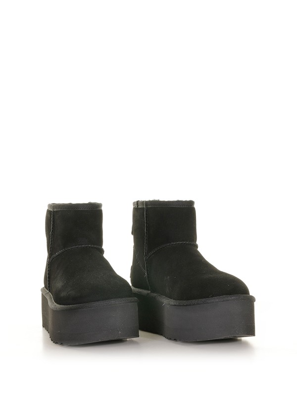 Classic Mini black platform ankle boot